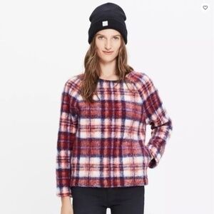 Madewell Plaid Wool Blend Top​​​